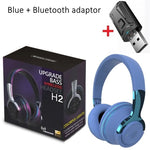 Tv Bluetooth Headphones Wireless Headphon with Mic USB Adaptor Headset Noise Canceling Stereo Foldable Bass for TV Earphone
