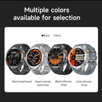 LIGE 1000 mAh Smart Watch 1.7 Inch Screen Bluetooth Call Voice Assistant Watch Sports Fitness IP68 Waterproof Smartwatch For Men