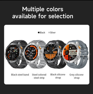 LIGE 1000 mAh Smart Watch 1.7 Inch Screen Bluetooth Call Voice Assistant Watch Sports Fitness IP68 Waterproof Smartwatch For Men