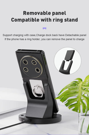 240W PD3.1 Magnetic Charging Dock for Xiaomi Redmi Huawei Samsung Super Quick Wireless Charger Stand Holder