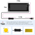 Car LED Matrix Pixel Panel DIY RGB Lighting Graffiti Scrolling Text Board Windshield Advertising Screen Bluetooth APP Control