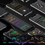 Car LED Matrix Pixel Panel DIY RGB Lighting Graffiti Scrolling Text Board Windshield Advertising Screen Bluetooth APP Control