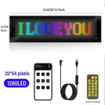 Car LED Matrix Pixel Panel DIY RGB Lighting Graffiti Scrolling Text Board Windshield Advertising Screen Bluetooth APP Control