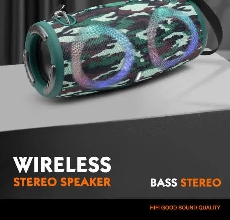 Carpbaba XTREME3R Portable Waterproof Power Bluetooth Speaker Wireless Subwoofer 360 Stereo Surround TWS FM Boom Box