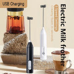 Wireless Milk Frother Electric Type-C Handheld Blender Stainless Steel Mini Coffee Maker Whisk Mixer For Coffee Cappuccino Cream