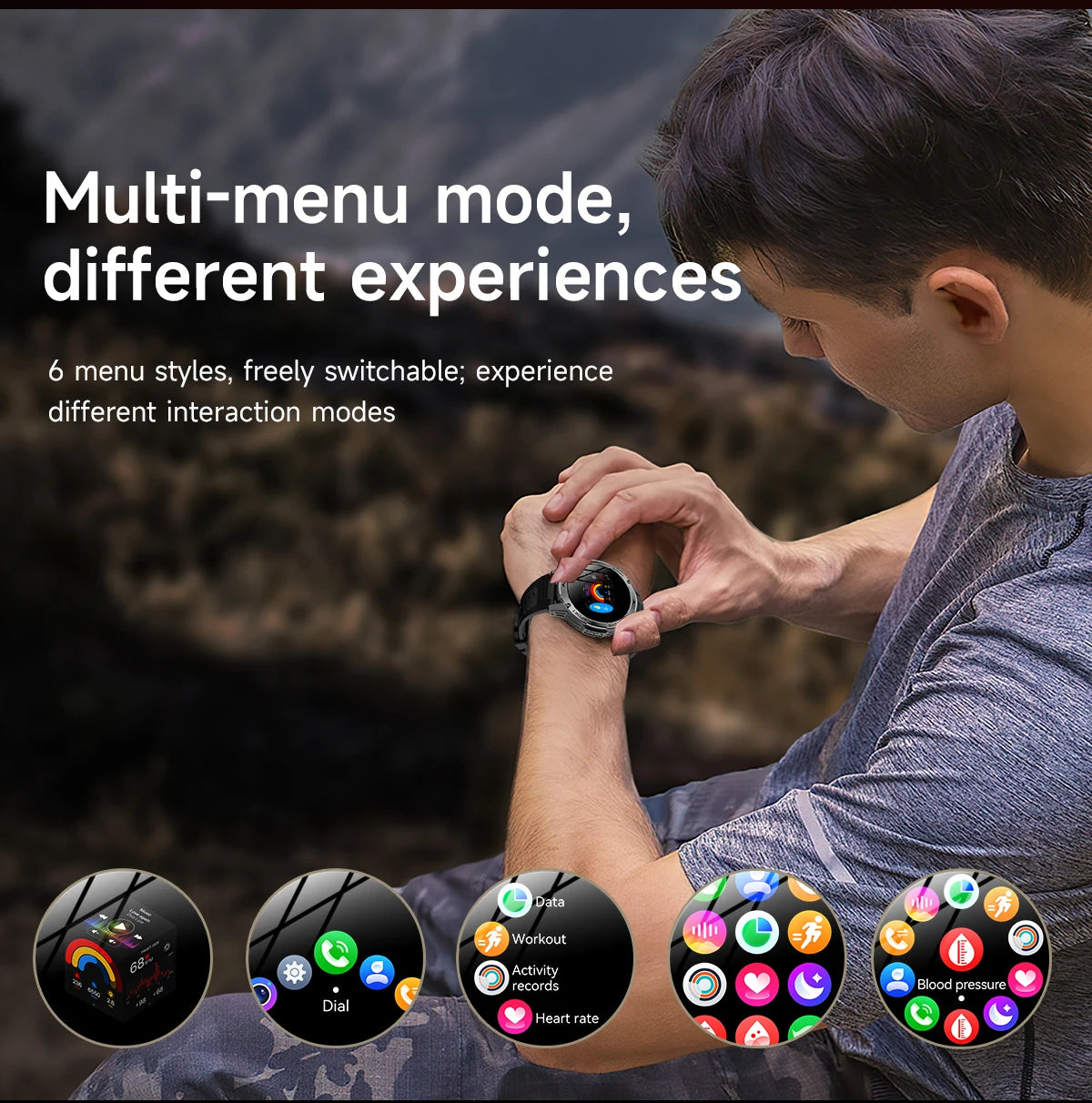 LIGE 1000 mAh Smart Watch 1.7 Inch Screen Bluetooth Call Voice Assistant Watch Sports Fitness IP68 Waterproof Smartwatch For Men