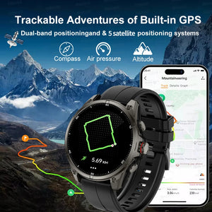 New For Huawei Ultra Hot sale GPS SmartWatch Men AMOLED HD Precise GPS Compass BT Call Health Monitor 5ATM Waterproof SWIM Watch