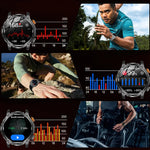 LIGE 1000 mAh Smart Watch 1.7 Inch Screen Bluetooth Call Voice Assistant Watch Sports Fitness IP68 Waterproof Smartwatch For Men