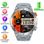 LIGE 1000 mAh Smart Watch 1.7 Inch Screen Bluetooth Call Voice Assistant Watch Sports Fitness IP68 Waterproof Smartwatch For Men