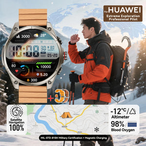 New For Huawei Ultra Hot sale GPS SmartWatch Men AMOLED HD Precise GPS Compass BT Call Health Monitor 5ATM Waterproof SWIM Watch