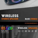 Carpbaba XTREME3R Portable Waterproof Power Bluetooth Speaker Wireless Subwoofer 360 Stereo Surround TWS FM Boom Box