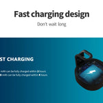 Fanxoo Echo Dot 3 rd Gen Power Battery Base Adapter For Alexa Speaker Docking Station Rechargeable Battery Power Bank Play 10H