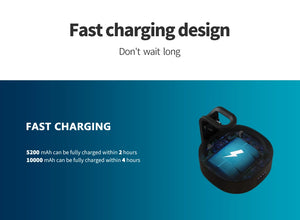Fanxoo Echo Dot 3 rd Gen Power Battery Base Adapter For Alexa Speaker Docking Station Rechargeable Battery Power Bank Play 10H