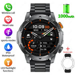 LIGE 1000 mAh Smart Watch 1.7 Inch Screen Bluetooth Call Voice Assistant Watch Sports Fitness IP68 Waterproof Smartwatch For Men