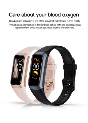 C60 Smart Bracelet Amoled Screen Heart Rate Blood Fitness Tracker SmartBand For Women Men Fashion Sport Smartwatch