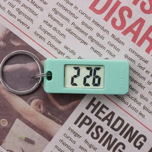 Electronic Clock Keychain Mini Electronic Neutral Student Elliptical Watch Digital Time Display Wall Clock Keychain  Led Clock