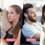Wireless Earbuds, Bluetooth 5.3 Headphones Sports Headphones In Ear with 4 ENC Noise Cancelling Mic, 40H Playback , LED Display.