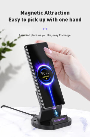 240W PD3.1 Magnetic Charging Dock for Xiaomi Redmi Huawei Samsung Super Quick Wireless Charger Stand Holder
