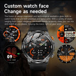 LIGE 1000 mAh Smart Watch 1.7 Inch Screen Bluetooth Call Voice Assistant Watch Sports Fitness IP68 Waterproof Smartwatch For Men