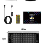 Car LED Matrix Pixel Panel DIY RGB Lighting Graffiti Scrolling Text Board Windshield Advertising Screen Bluetooth APP Control