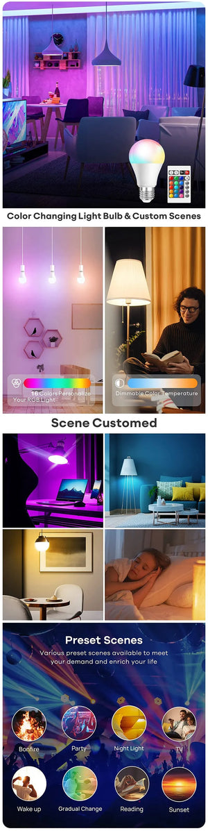 “Foco LED RGB 16 Colores Prolectronick”