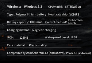 LIGE 1000 mAh Smart Watch 1.7 Inch Screen Bluetooth Call Voice Assistant Watch Sports Fitness IP68 Waterproof Smartwatch For Men