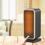 500W Portable Ceramic Electric Space Heater, Quiet, Square Shape, Tip-over Protection - 110-130V US Plug, No Energy Efficiency Rating, for Bedroom, Living Room, Office