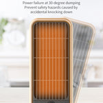 500W Portable Ceramic Electric Space Heater, Quiet, Square Shape, Tip-over Protection - 110-130V US Plug, No Energy Efficiency Rating, for Bedroom, Living Room, Office